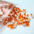 Personalizar cápsulas de comprimidos vazios de vegetais separados por remédio
